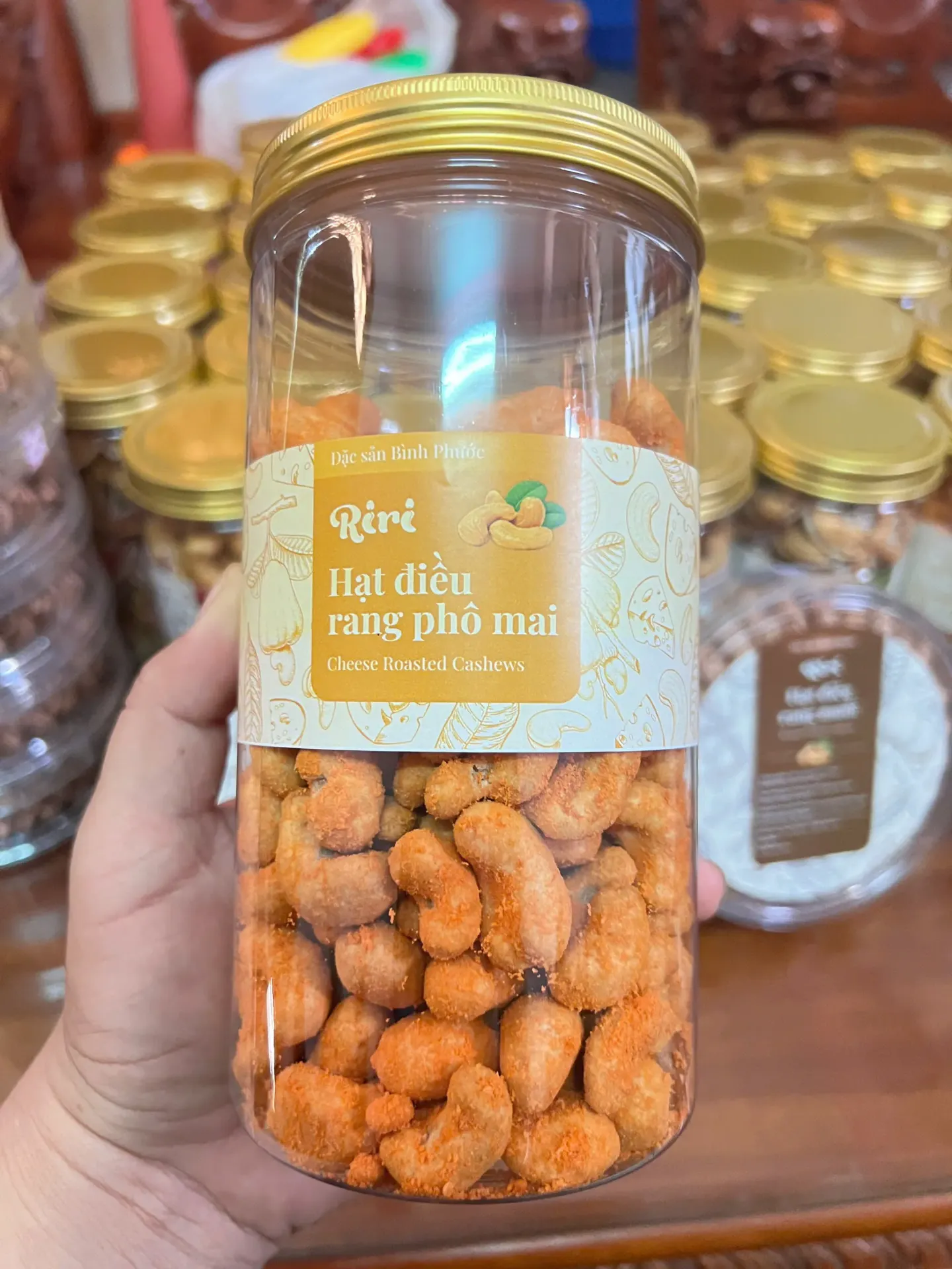 Hạt điều rang phô mai (500gram) (Tròn)